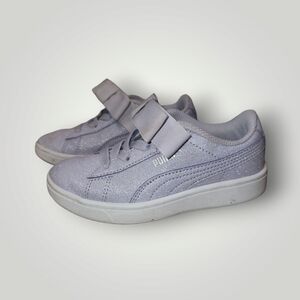 Puma toddler purple sparkly bow shoes